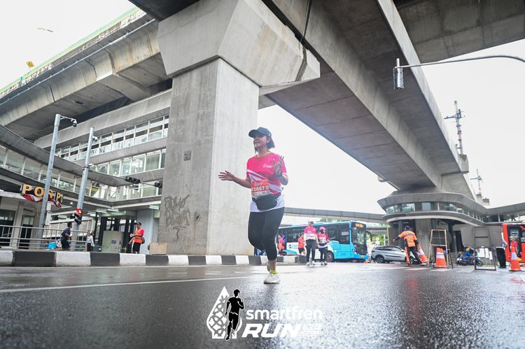 Race photo from Smartfren Run 2024