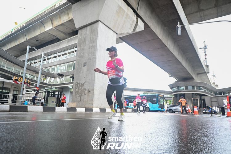 Race photo from Smartfren Run 2024