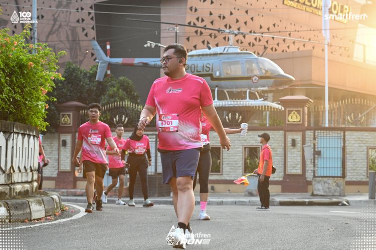 Race photo from Smartfren Run 2025 