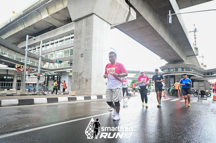 Race photo from Smartfren Run 2024