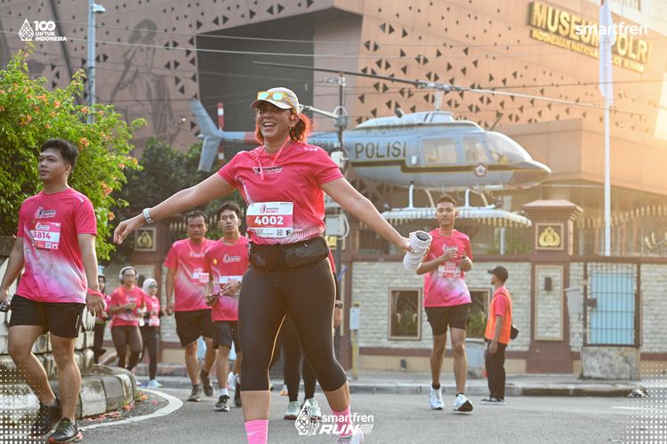 Race photo from Smartfren Run 2025 