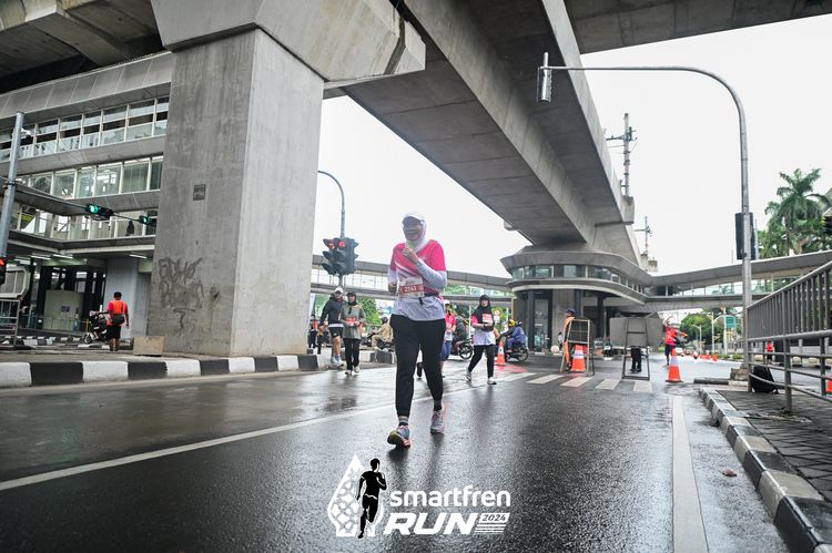 Race photo from Smartfren Run 2024