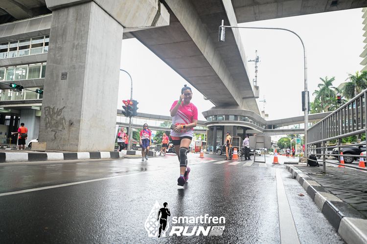 Race photo from Smartfren Run 2024