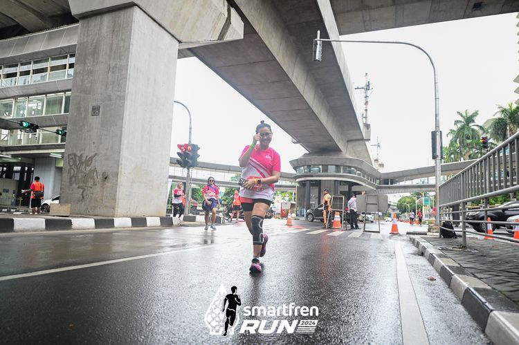 Race photo from Smartfren Run 2024