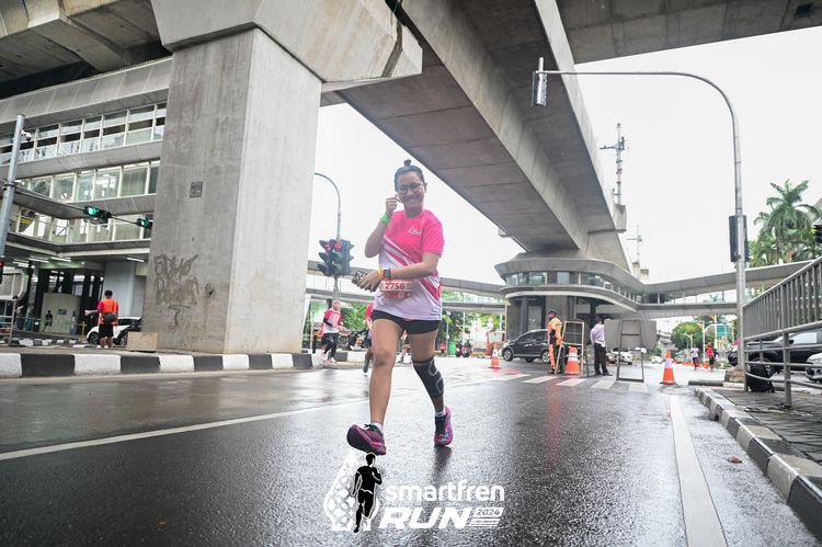 Race photo from Smartfren Run 2024
