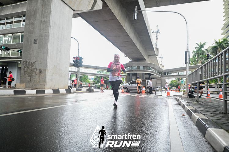 Race photo from Smartfren Run 2024