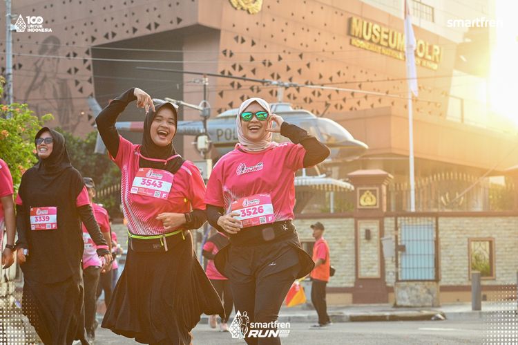 Race photo from Smartfren Run 2025 