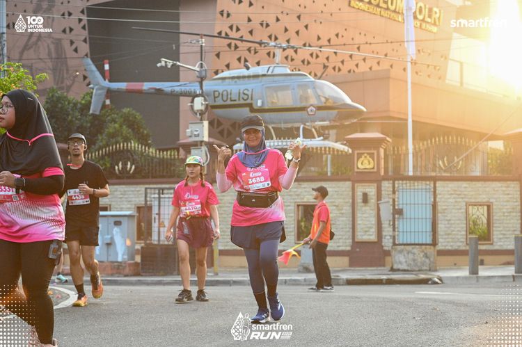 Race photo from Smartfren Run 2025 