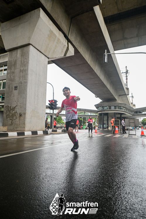 Race photo from Smartfren Run 2024