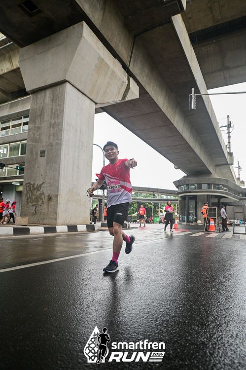 Race photo from Smartfren Run 2024