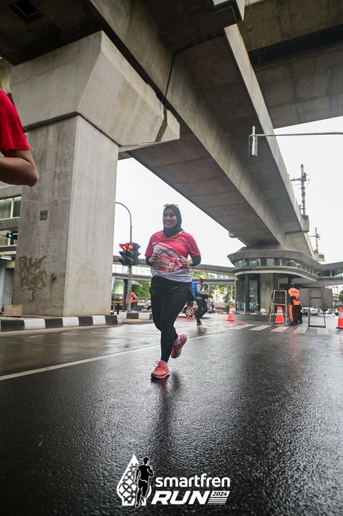 Race photo from Smartfren Run 2024