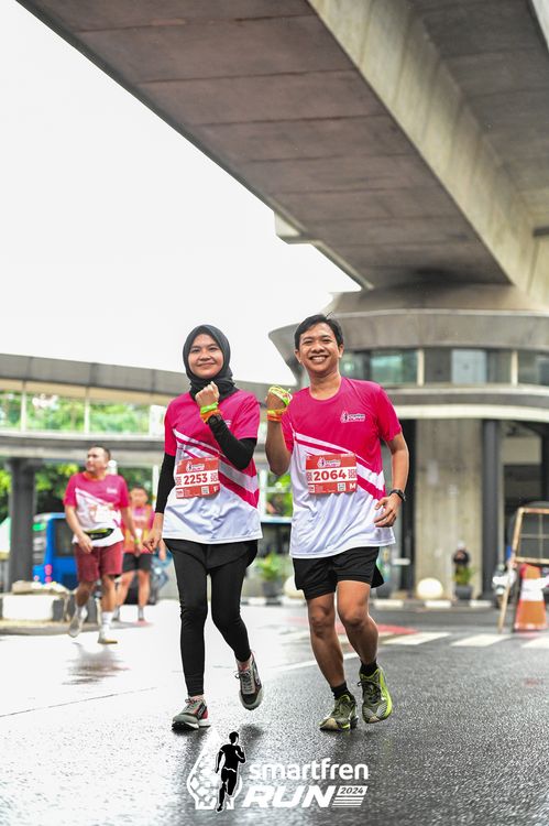 Race photo from Smartfren Run 2024