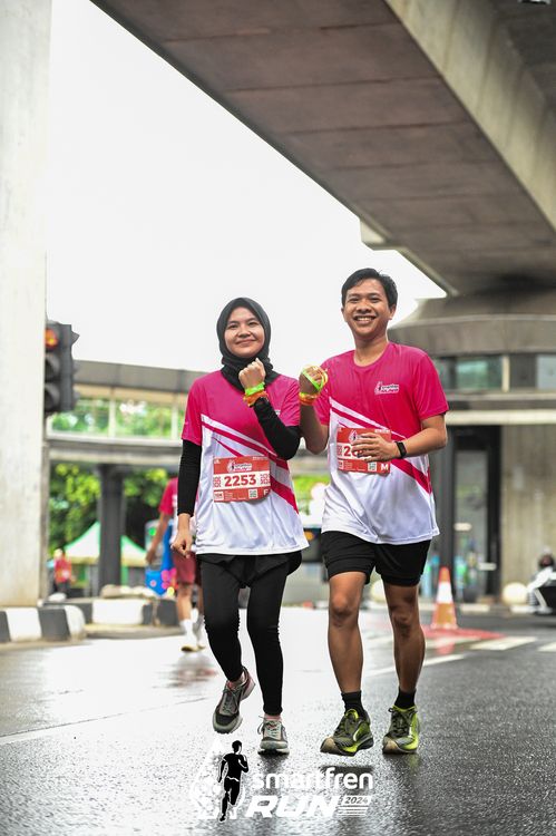 Race photo from Smartfren Run 2024
