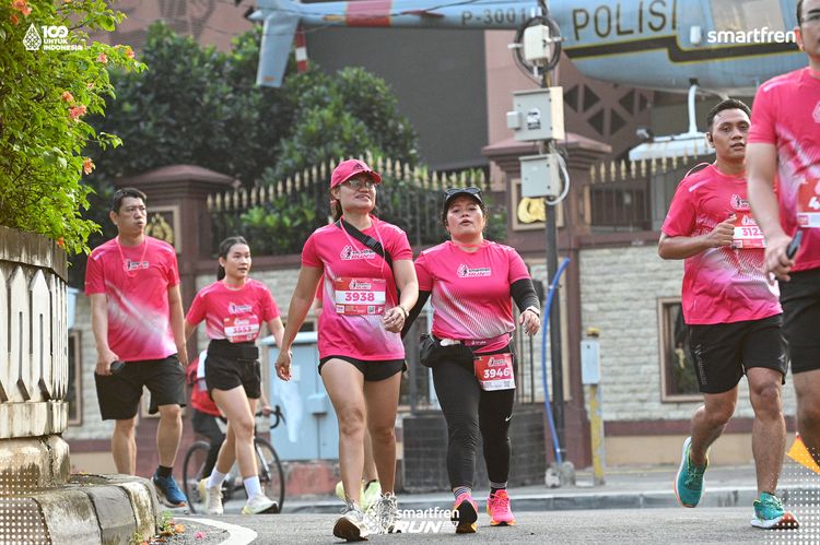 Race photo from Smartfren Run 2025 