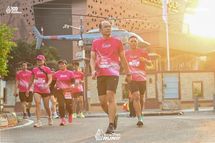 Race photo from Smartfren Run 2025 