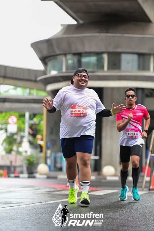 Race photo from Smartfren Run 2024