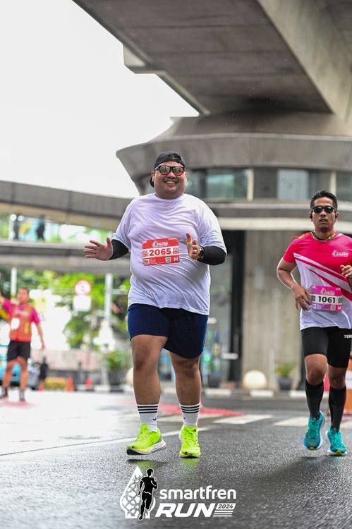 Race photo from Smartfren Run 2024