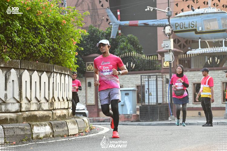 Race photo from Smartfren Run 2025 