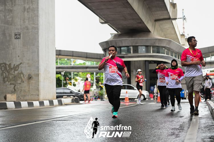 Race photo from Smartfren Run 2024