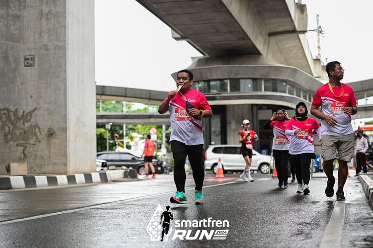 Race photo from Smartfren Run 2024