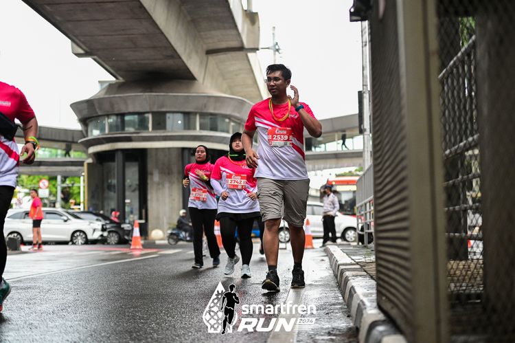 Race photo from Smartfren Run 2024