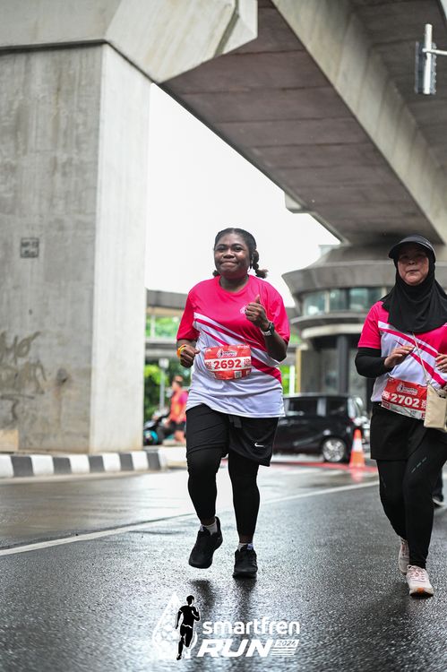 Race photo from Smartfren Run 2024