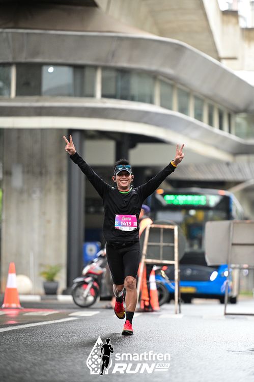 Race photo from Smartfren Run 2024