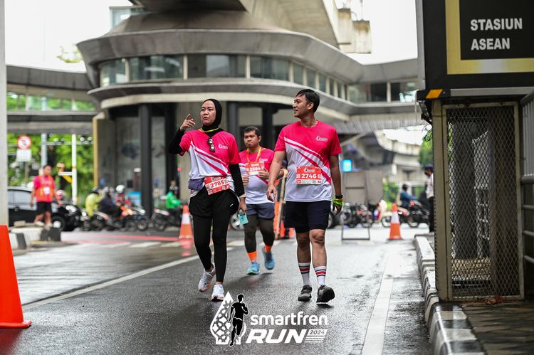 Race photo from Smartfren Run 2024