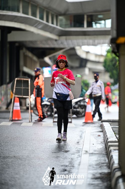 Race photo from Smartfren Run 2024