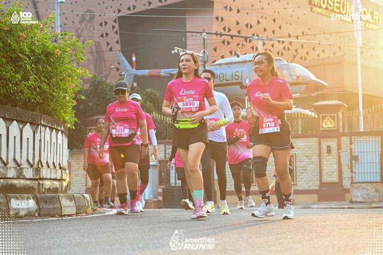 Race photo from Smartfren Run 2025 