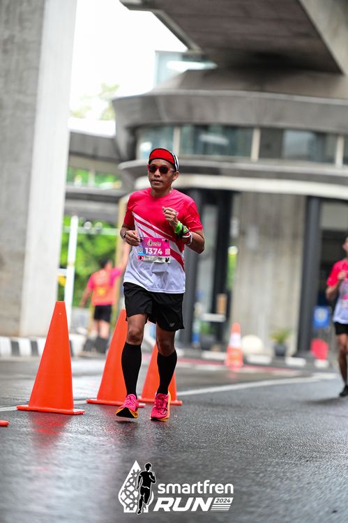 Race photo from Smartfren Run 2024