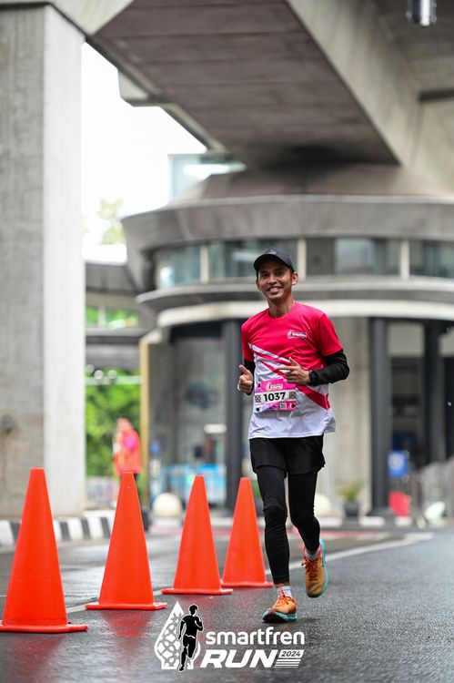 Race photo from Smartfren Run 2024