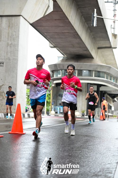 Race photo from Smartfren Run 2024