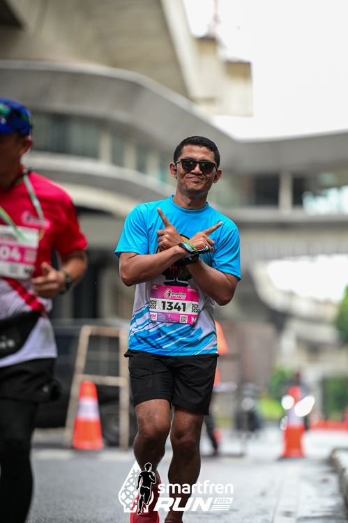 Race photo from Smartfren Run 2024