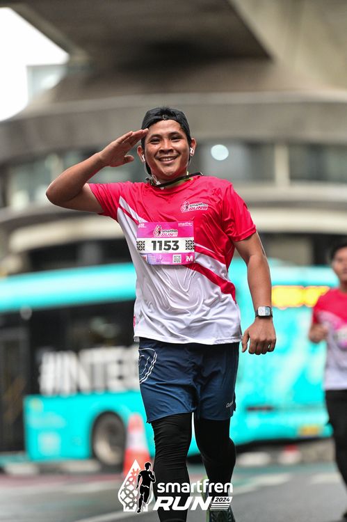Race photo from Smartfren Run 2024
