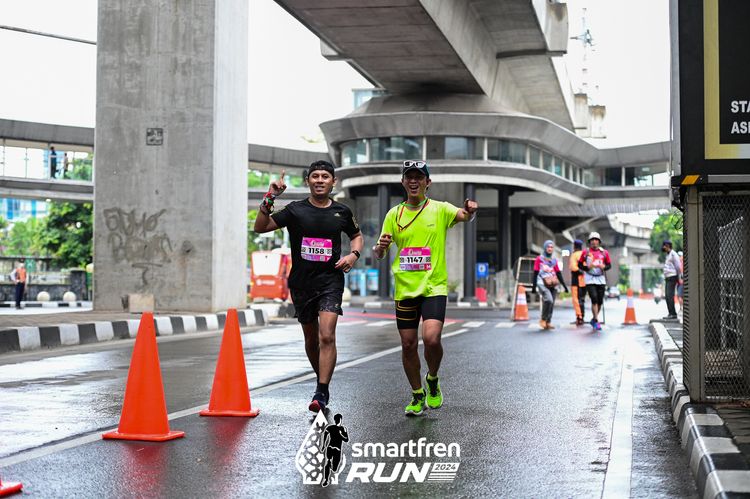 Race photo from Smartfren Run 2024