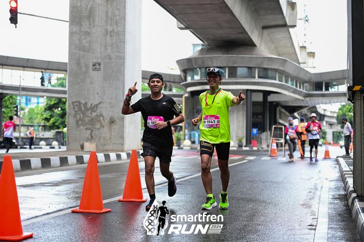 Race photo from Smartfren Run 2024