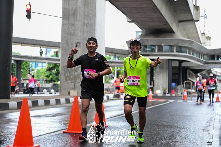 Race photo from Smartfren Run 2024