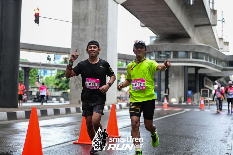 Race photo from Smartfren Run 2024