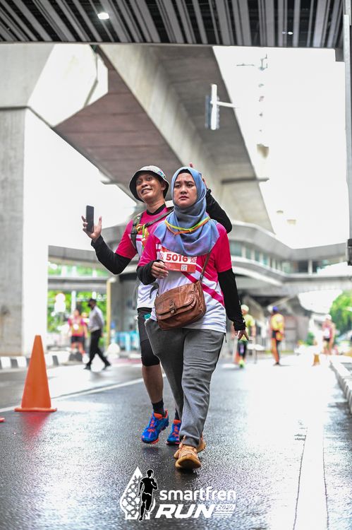 Race photo from Smartfren Run 2024