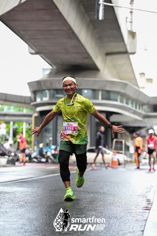 Race photo from Smartfren Run 2024