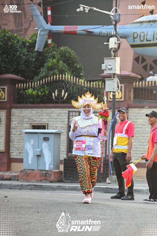 Race photo from Smartfren Run 2025 