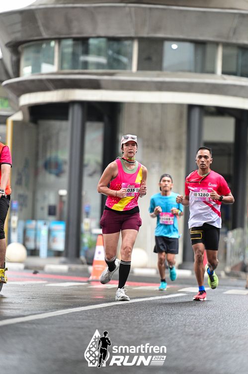 Race photo from Smartfren Run 2024