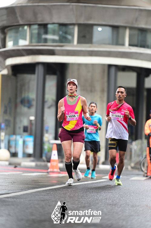 Race photo from Smartfren Run 2024