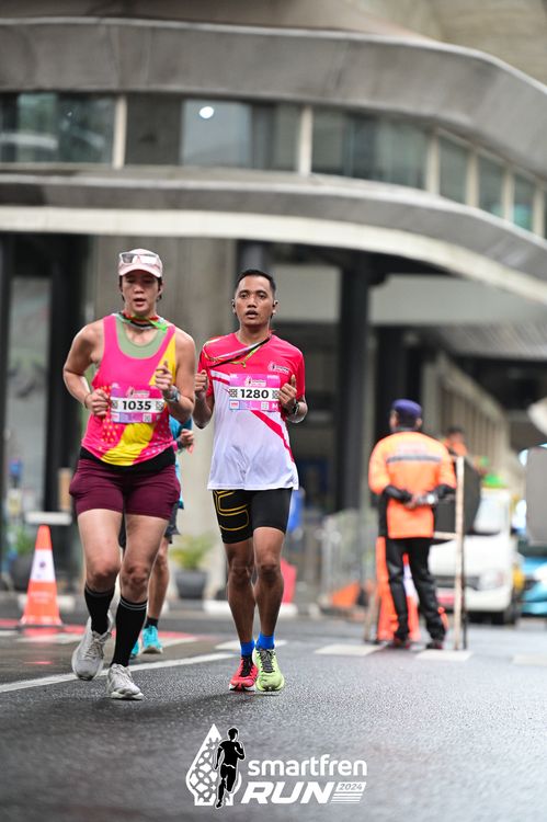 Race photo from Smartfren Run 2024