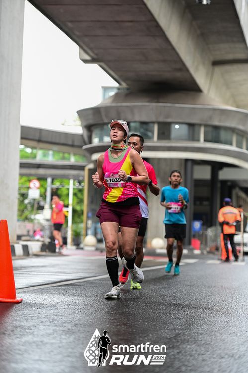 Race photo from Smartfren Run 2024