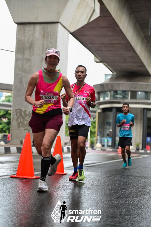Race photo from Smartfren Run 2024