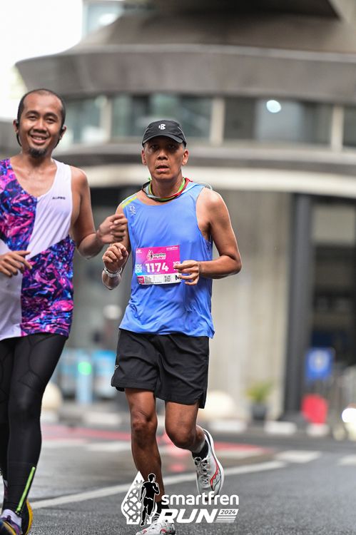 Race photo from Smartfren Run 2024