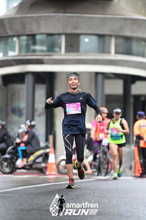 Race photo from Smartfren Run 2024