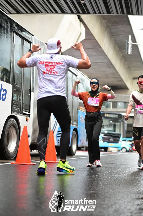 Race photo from Smartfren Run 2024